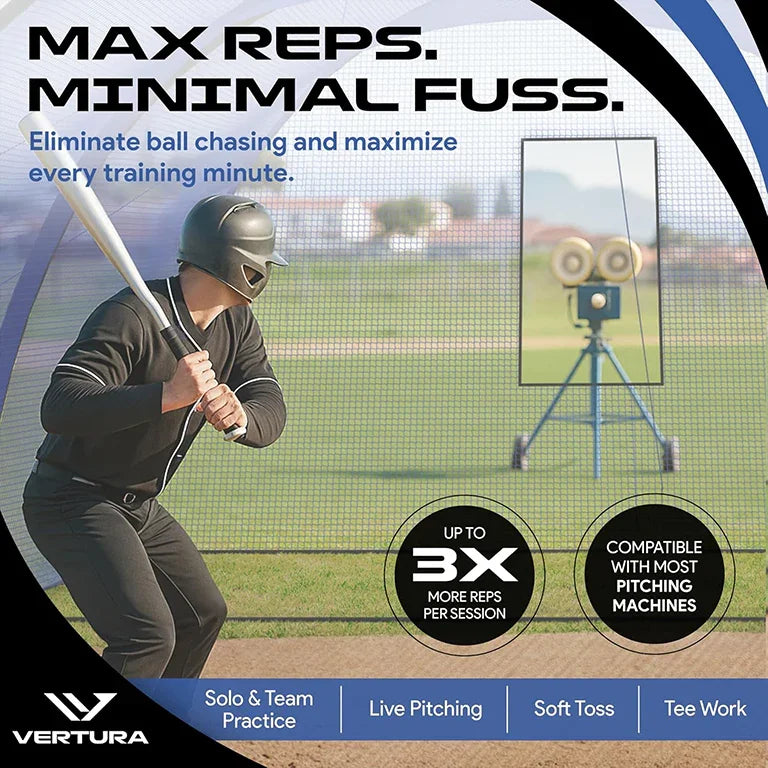Vertura Baseball Batting Cage Net