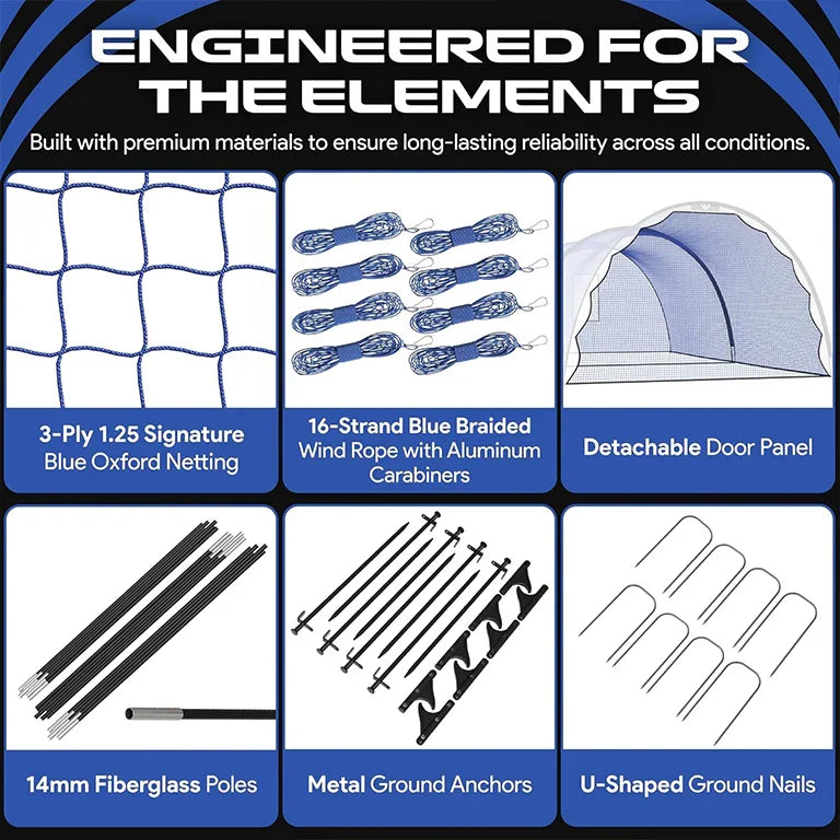 Vertura Baseball Batting Cage Net