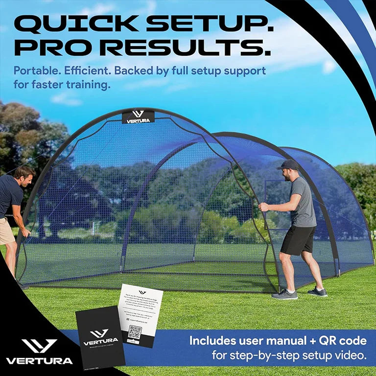Vertura Baseball Batting Cage Net