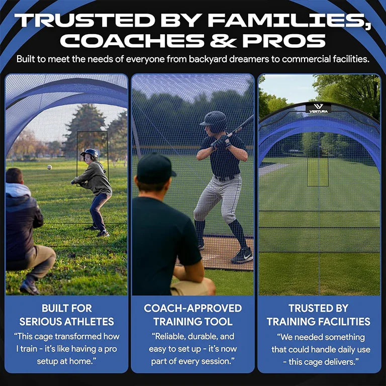 Vertura Baseball Batting Cage Net