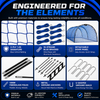 Vertura Baseball Batting Cage Net
